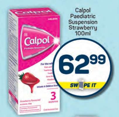 Calpol Paediatric Suspension Strawberry 100ml