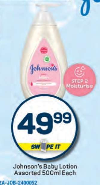 Johnson’s Baby Lotion Assorted 500ml Each