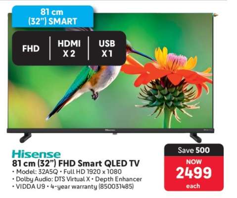 Hisense 81 cm (32") FHD Smart QLED TV