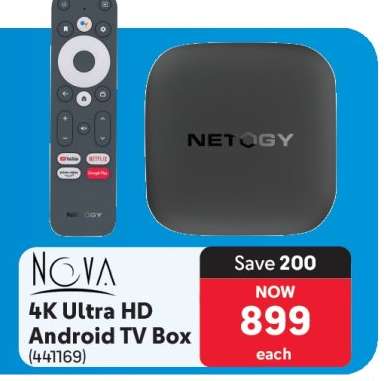 NOVA 4K Ultra HD Android TV Box