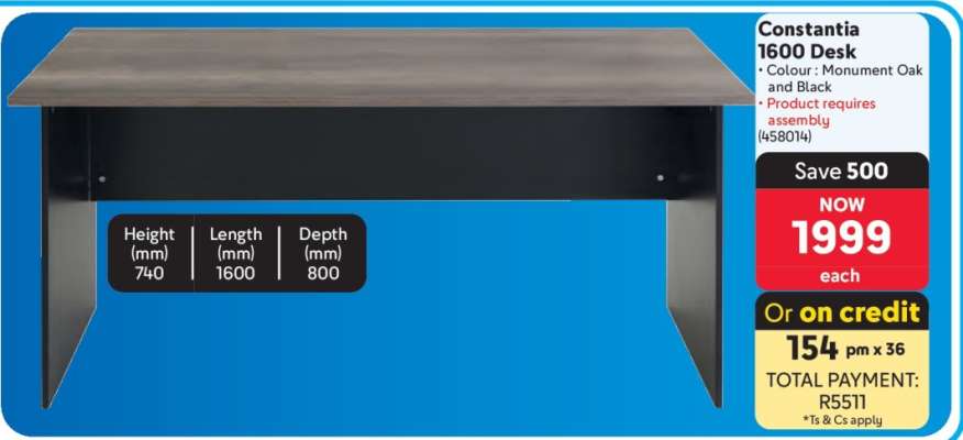 Constantia 1600 Desk