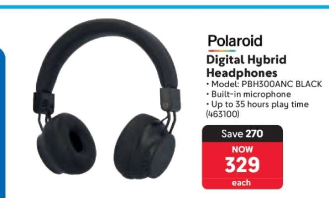 Polaroid Digital Hybrid Headphones