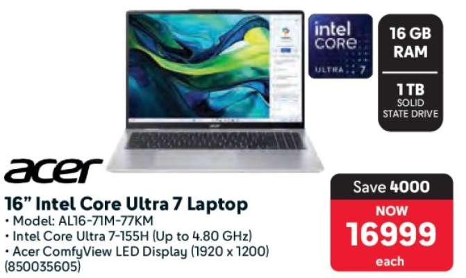 16” Intel Core Ultra 7 Laptop