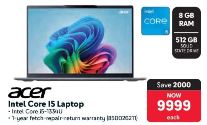 Acer Intel Core I5 Laptop