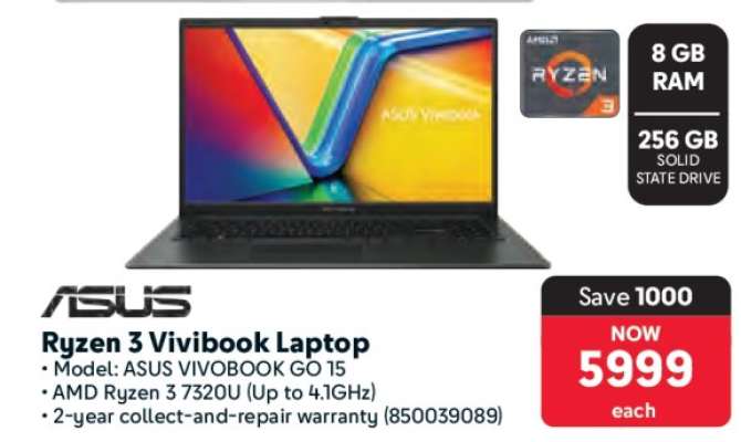 ASUS Ryzen 3 Vivobook Laptop