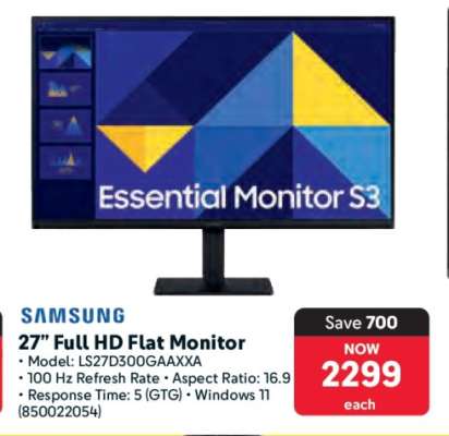 27” Full HD Flat Monitor