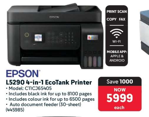 Epson L5290 4-in-1 EcoTank Printer