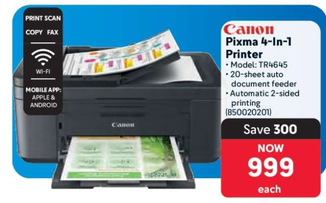 Canon Pixma 4-In-1 Printer