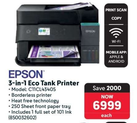 EPSON 3-in-1 Eco Tank Printer