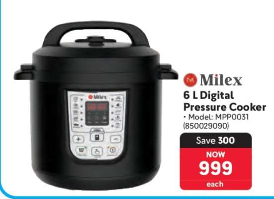 Milex 6 L Digital Pressure Cooker