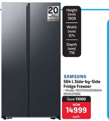 Samsung 564 L Side-by-Side Fridge-Freezer