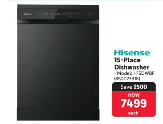 Hisense 15-Place Dishwasher