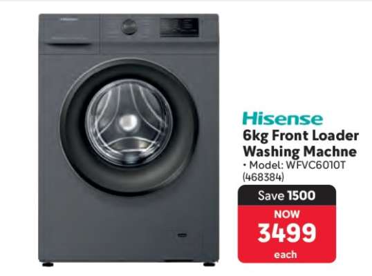 Hisense 6Kg Front Loader Washing Machine