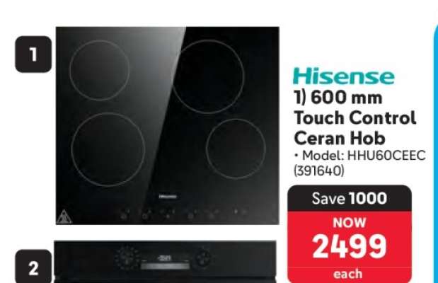 Hisense 600 mm Touch Control Ceran Hob