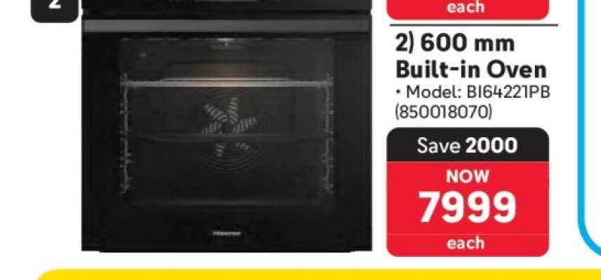 600 mm Built-in Oven