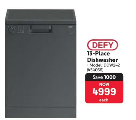 Defy 13 Place Dishwasher