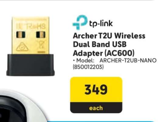 Archer T2U Wireless Dual Band USB Adapter (AC600)