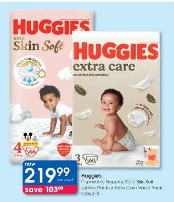 Huggies Disposable Nappies