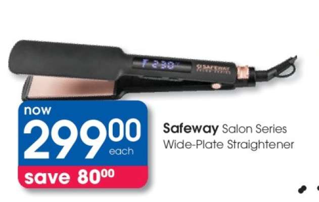 Safeway Salon Series Wide-Plate Straightener