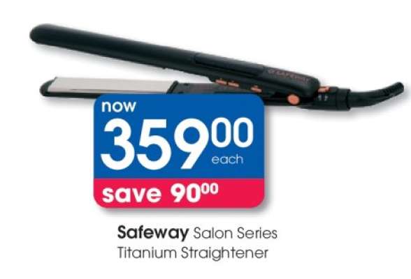 Safeway Salon Series Titanium Straightener
