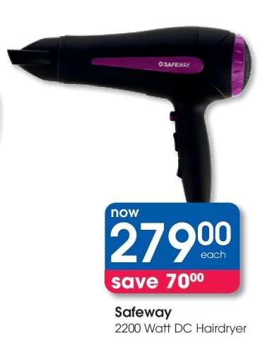 Safeway 2200 Watt DC Hairdryer