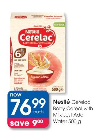 Nestlé Cerelac Baby Cereal with Milk Just Add Water 500 g