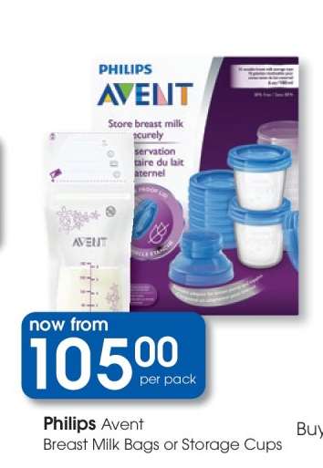 Philips Avent Breast Milk Bags or Storage Cups