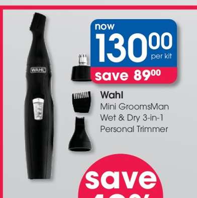 Wahl Mini GroomsMan Wet & Dry 3-in-1 Personal Trimmer