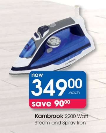 Kambrook 2200 Watt Steam and Spray Iron
