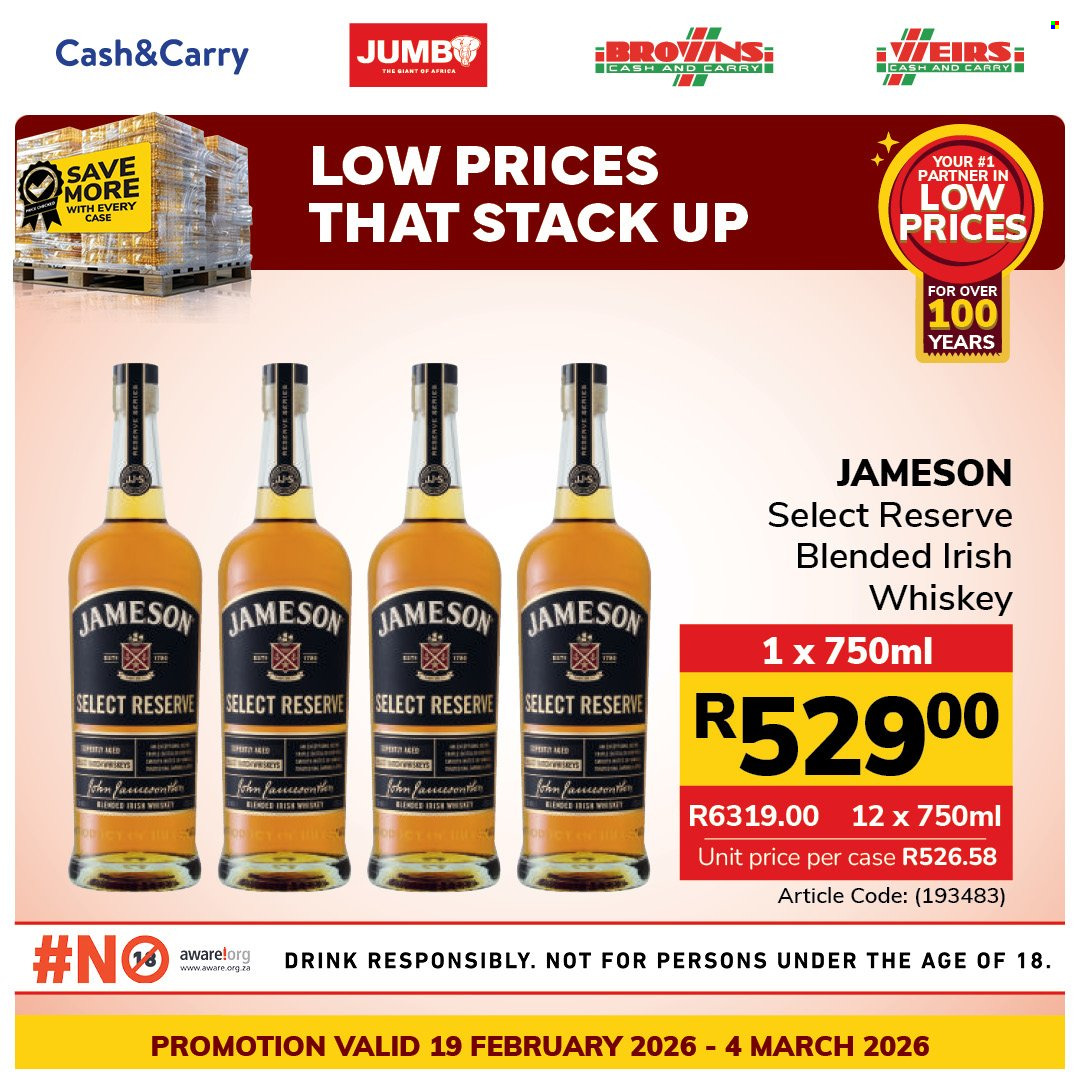Jumbo Cash & Carry specials - 19/02/2026 - 04/03/2026. Page 1