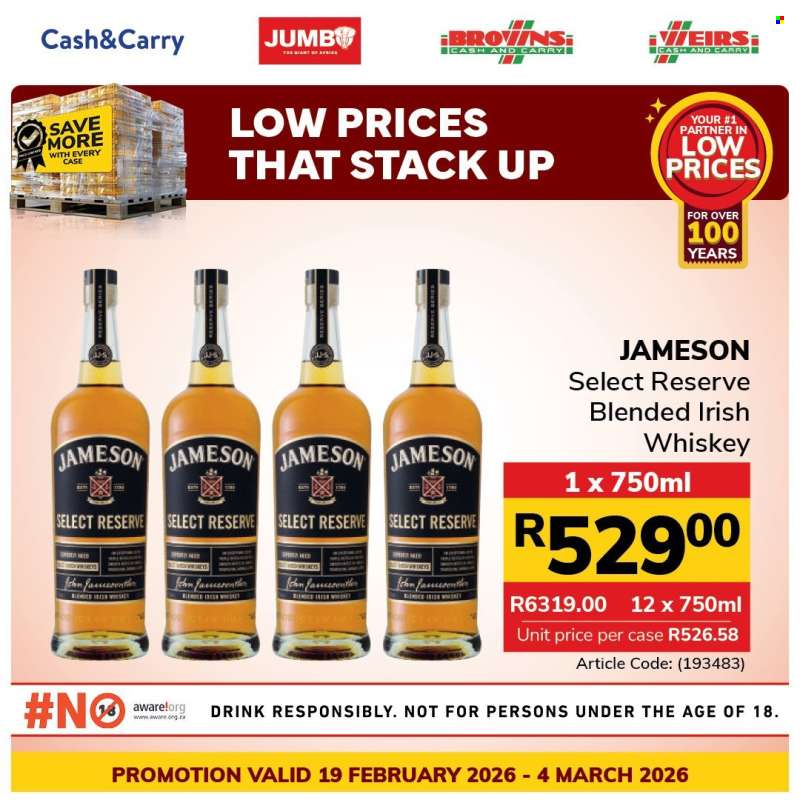 Jumbo Cash & Carry catalogue  - 19/02/2026 - 04/03/2026.