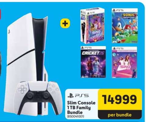 PS5 Slim Console 1TB Family Bundle