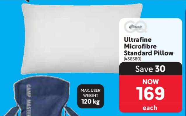 Ultrafine Microfibre Standard Pillow