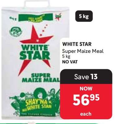 WHITE STAR SUPER MAIZE MEAL