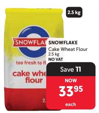 SNOWFLAKE CAKE WHEAT FLOUR