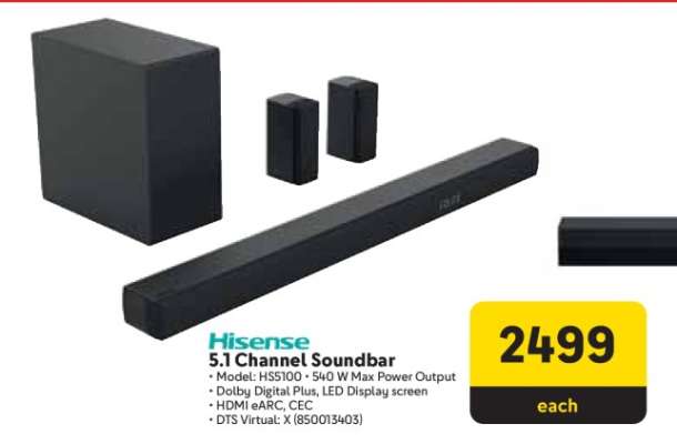 Hisense 5.1 Channel Soundbar