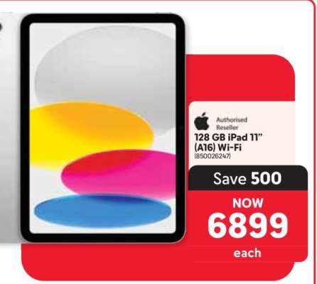 128 GB iPad 11” (A16) Wi-Fi