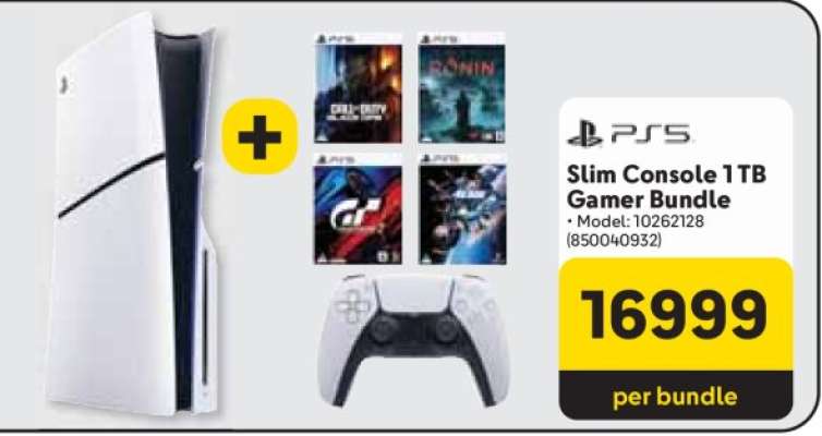 PS5 Slim Console 1TB Gamer Bundle