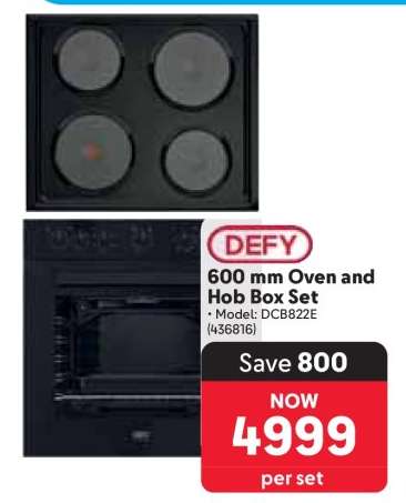 DEFY 600 mm Oven and Hob Box Set