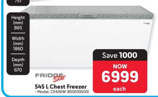 545 L Chest Freezer