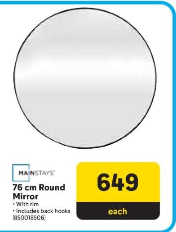 76 cm Round Mirror
