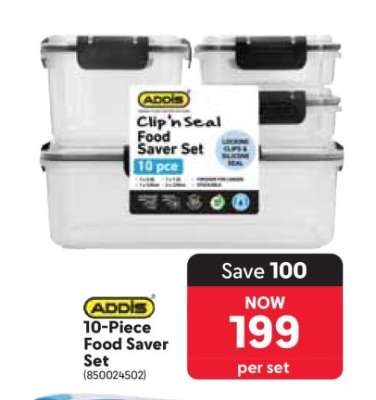 ADDIS 10-Piece Food Saver Set