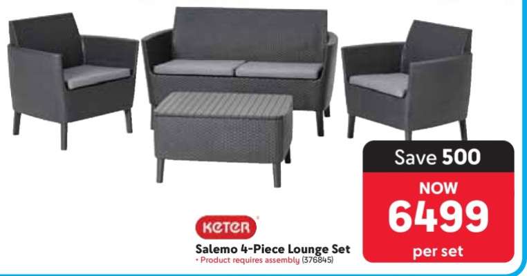 Keter Salemo 4-Piece Lounge Set