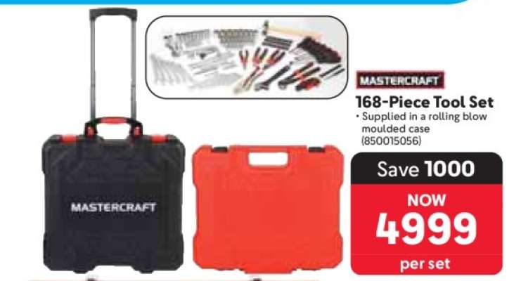 Mastercraft 168-Piece Tool Set