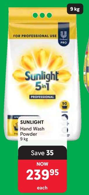 SUNLIGHT Hand Wash Powder 9 kg