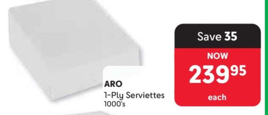 ARO 1-Ply Serviettes