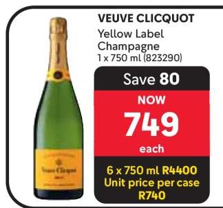 Veuve Clicquot Yellow Label Champagne