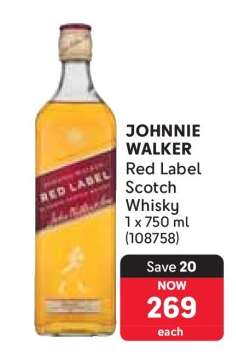 JOHNNIE WALKER Red Label Scotch Whisky