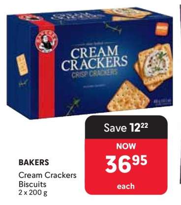 BAKERS Cream Crackers Biscuits