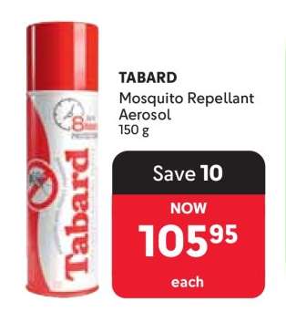 TABARD Mosquito Repellant Aerosol